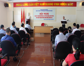 Đảng ủy IDICO-CONAC tổ chức Hội nghị học tập, quán triệt Nghị quyết Hội nghị lần thứ 7, BCH Trung ương Đảng khóa XII