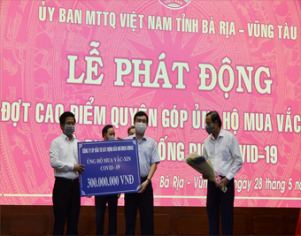 IDICO-CONAC đóng góp, ủng hộ mua Vắc xin và phòng chống dịch Covid 19.