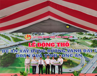 Công ty Cổ phần Đầu tư xây dựng dầu khí IDICO (IDICO-CONAC) tham dự Lễ động thổ xây dựng đường vành đai 3 Thành phố Hồ Chí Minh (đoạn qua tỉnh Long An)