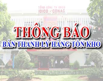 Thông báo Bán thanh lý hàng hoá tồn kho